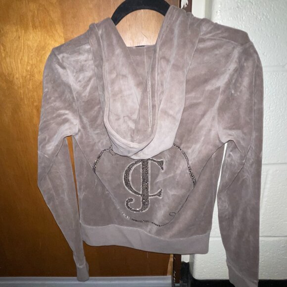 Juicy Couture Zip-up Sweater- Beige SMALL - Picture 6 of 7